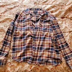 Lucky brand plaid button up